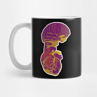 Psychedelic Brain-Heart Mug